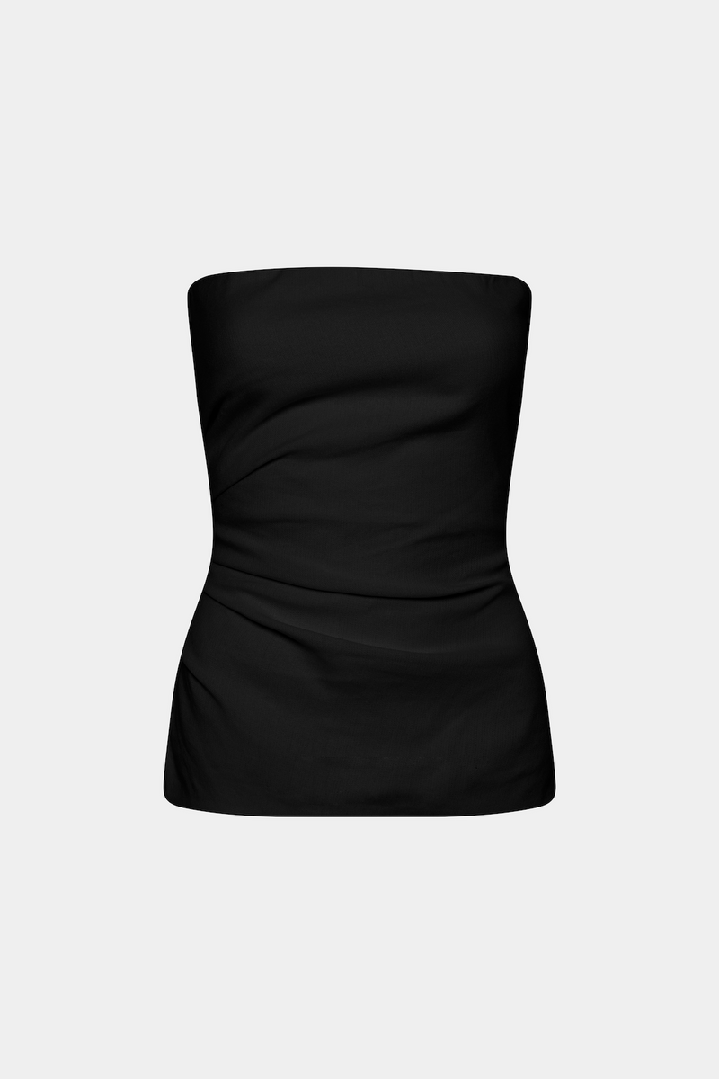 SIR the label Dorian Pleated Bodice BLACK