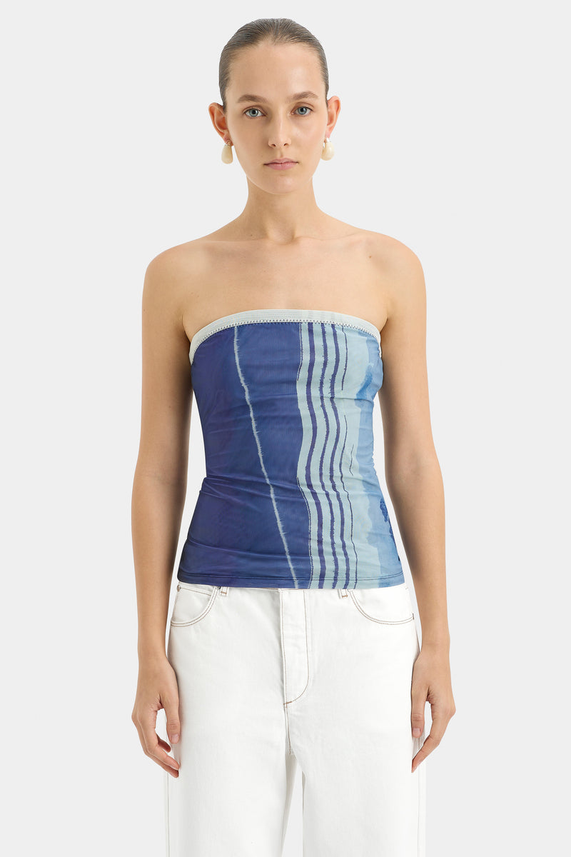 SIR the label Breeze Bandeau Top SHORELINE STRIPE