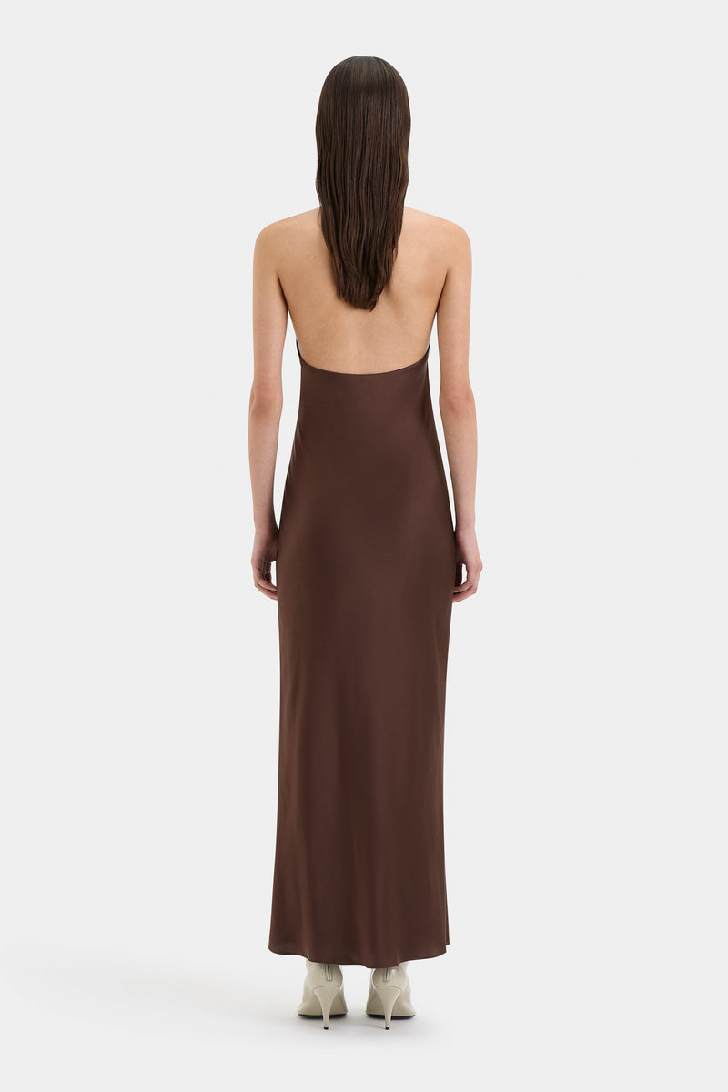 SIR the label Como Twist Dress CHOCOLATE