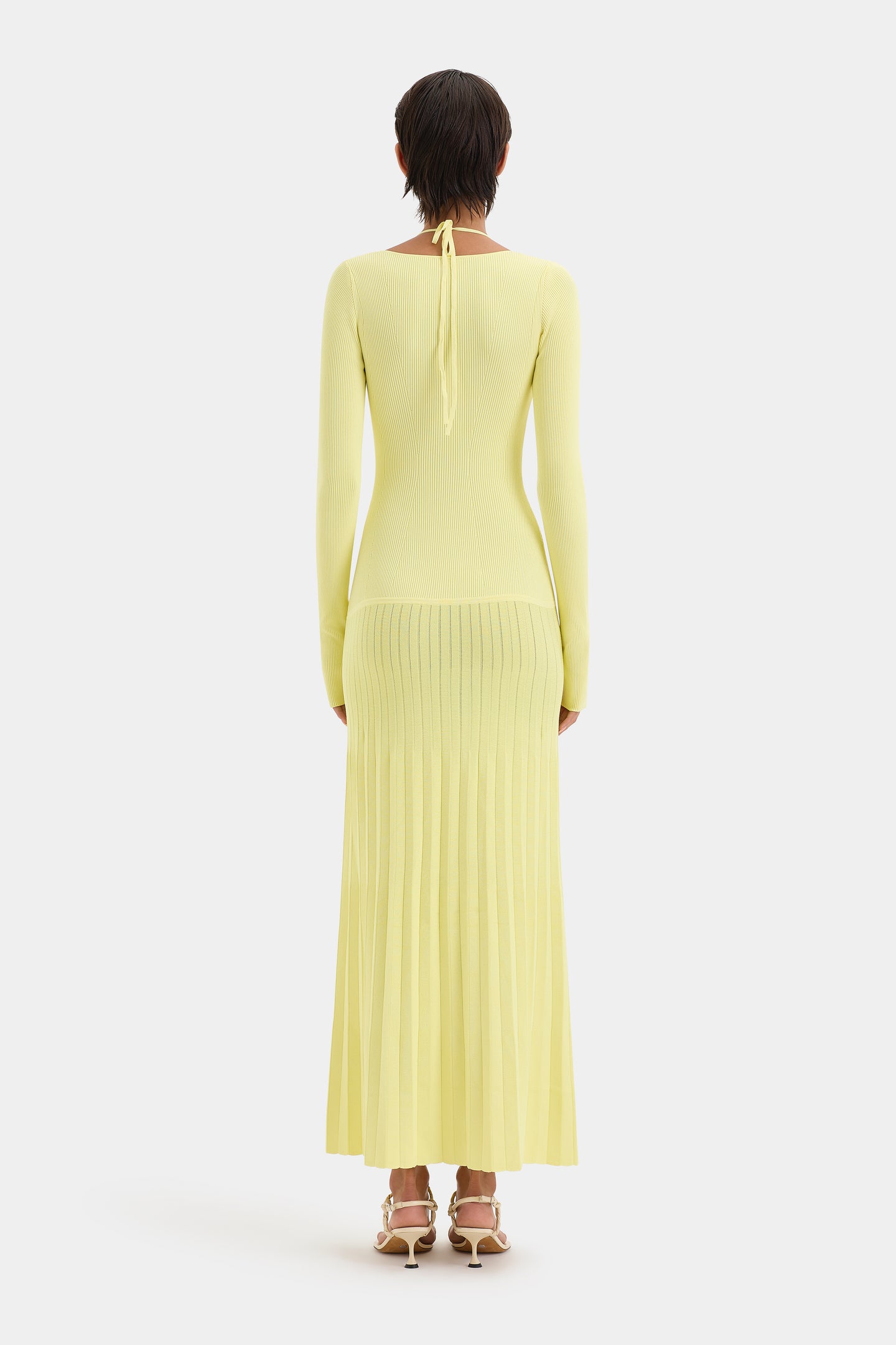 SIR the label Juniper Contoured Dress LEMON