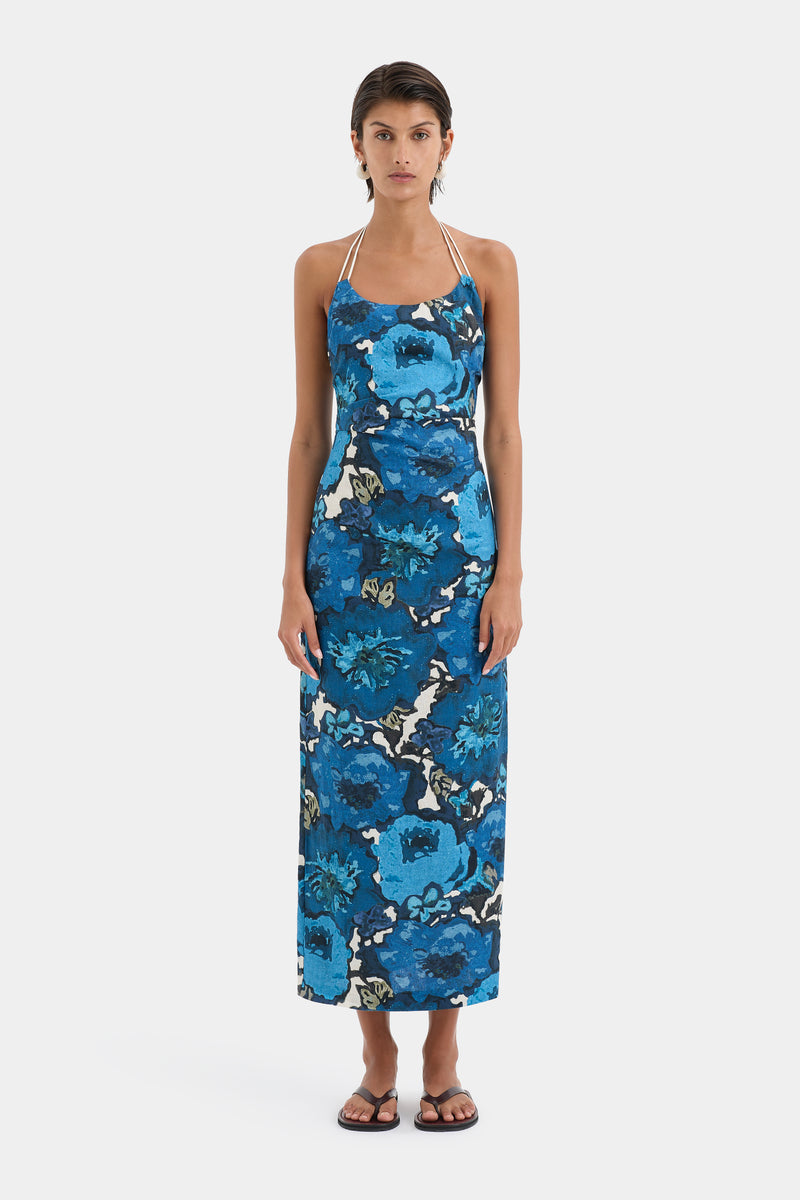 SIR the label Camellia Midi Dress Flora Print