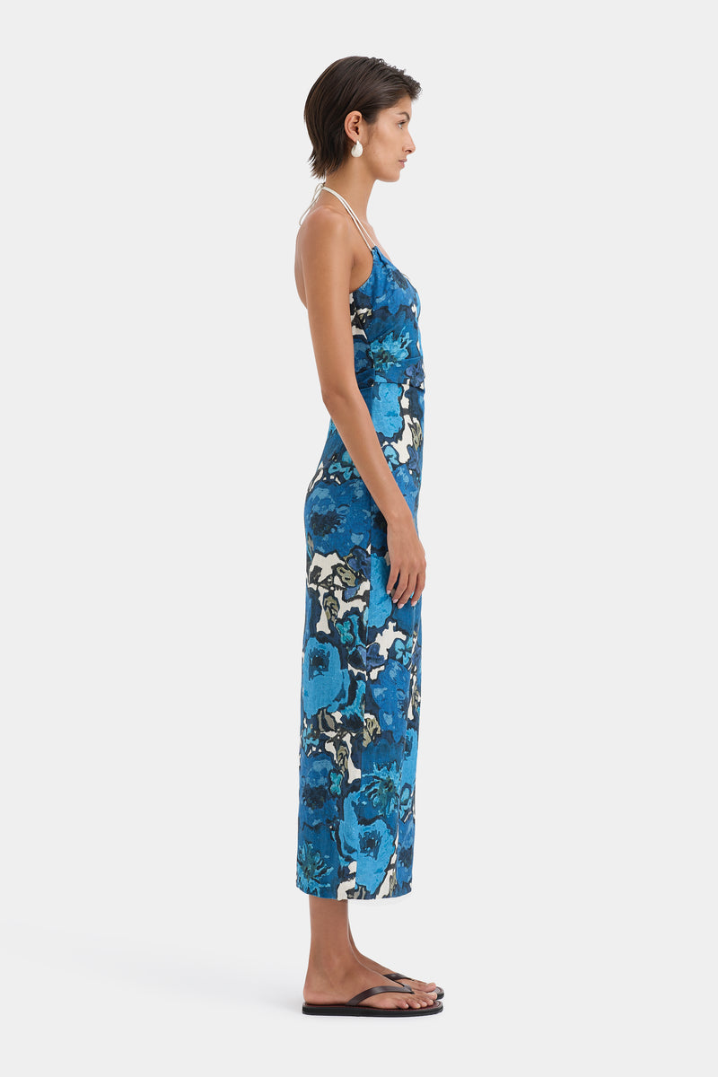 SIR the label Camellia Midi Dress Flora Print