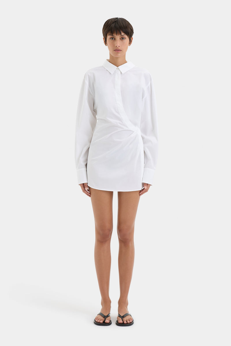 SIR the label Zaria Shirt Dress Ivory