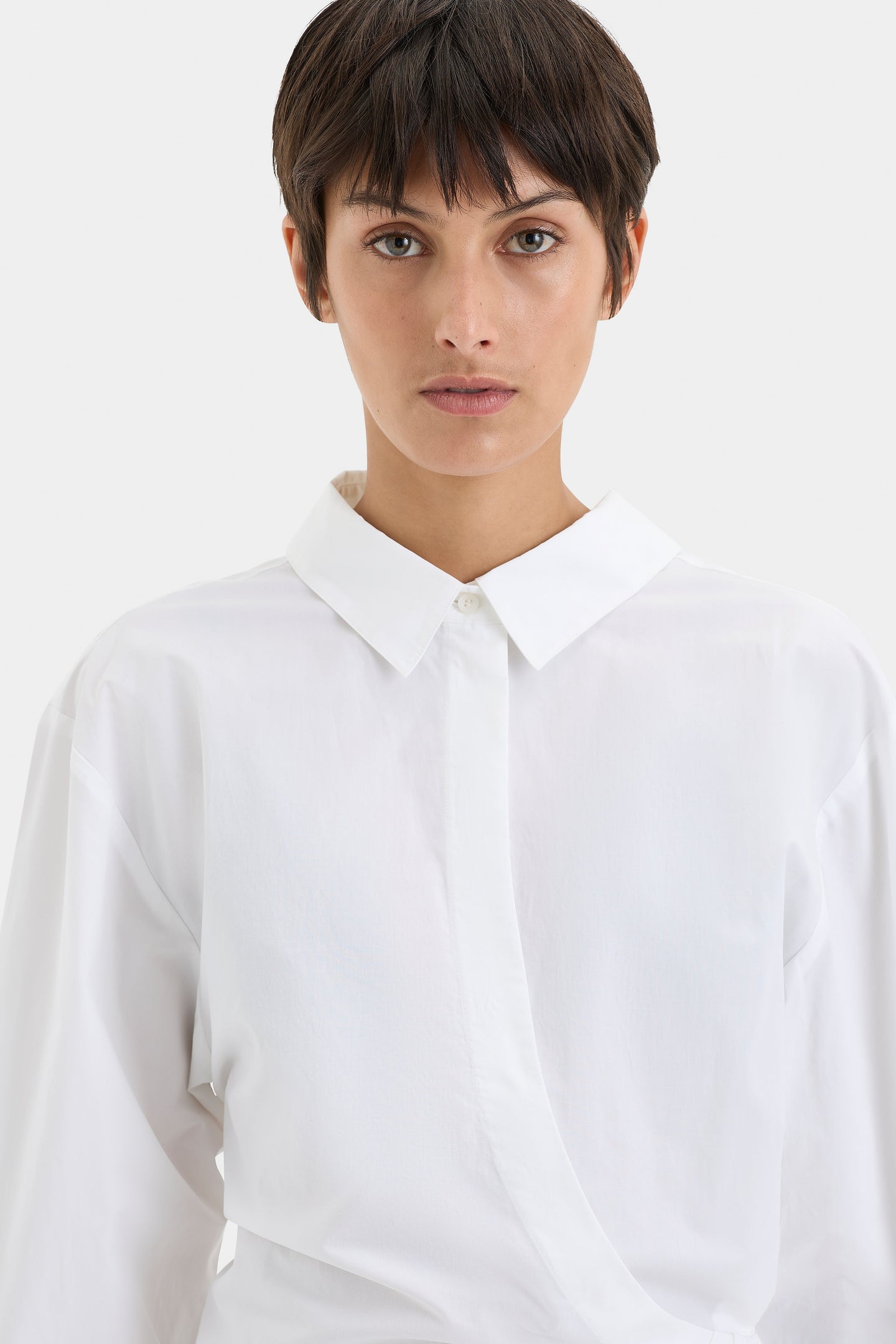 SIR the label Zaria Shirt Dress Ivory