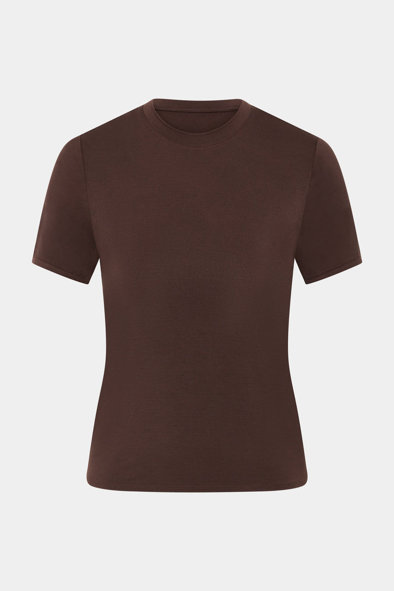 SIR the label Leah Fitted Tee CHOCOLATE