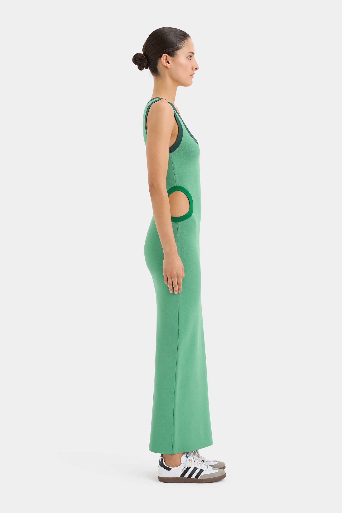 SIR the label Salvador Cut Out Dress EMERALD