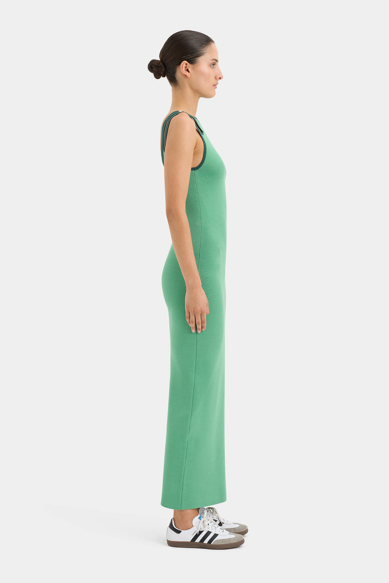 SIR the label Salvador Cut Out Dress EMERALD