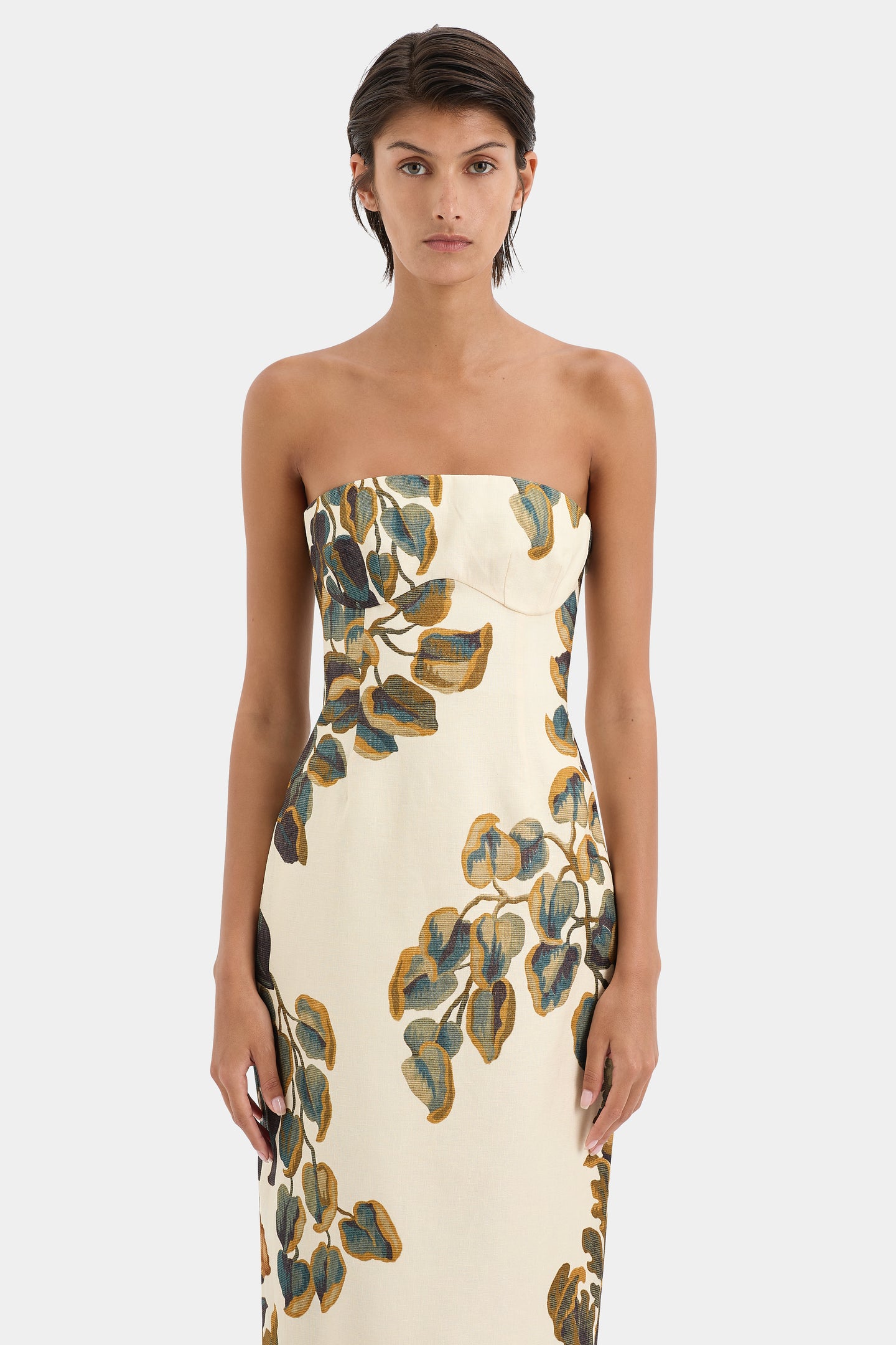 SIR the label Evalita Column Dress PINE VALLEY