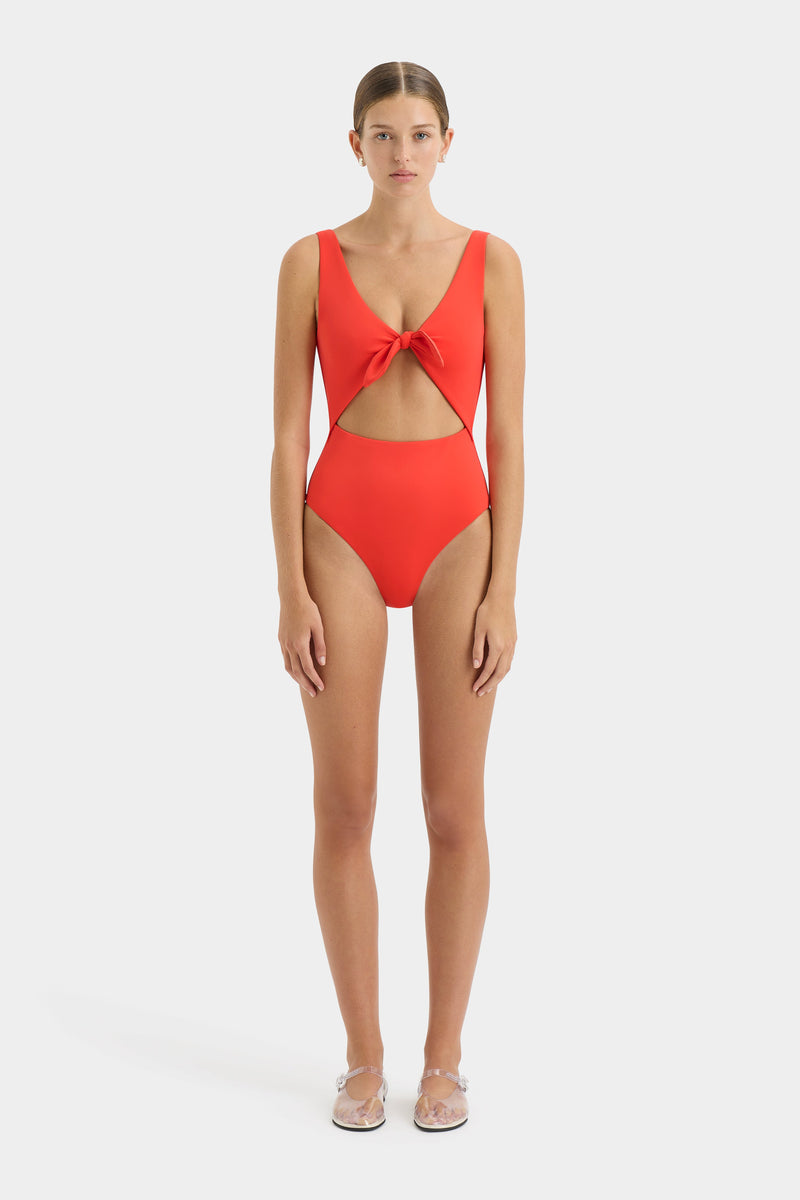 SIR the label Clarita Tie One Piece TANGERINE