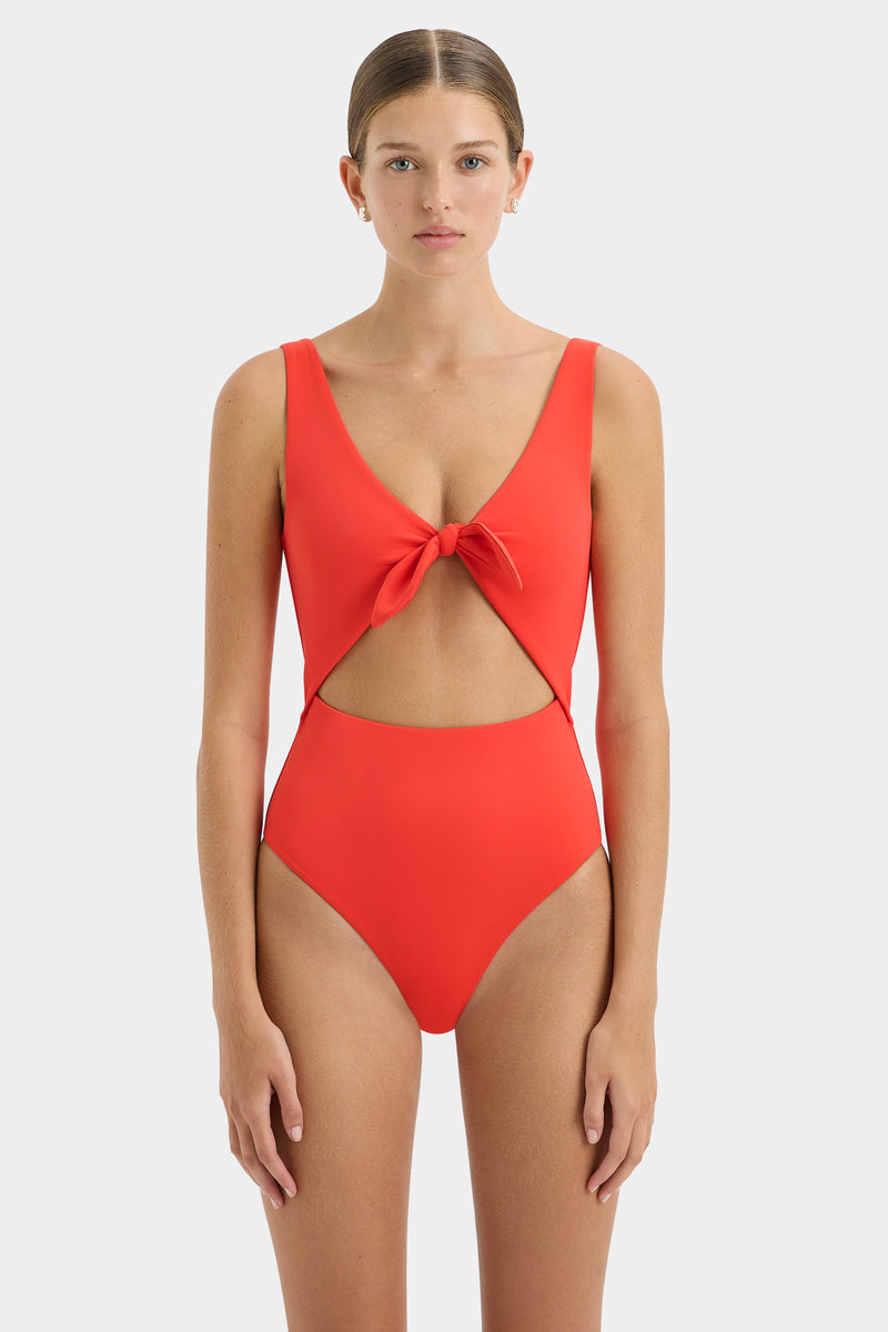 SIR the label Clarita Tie One Piece TANGERINE