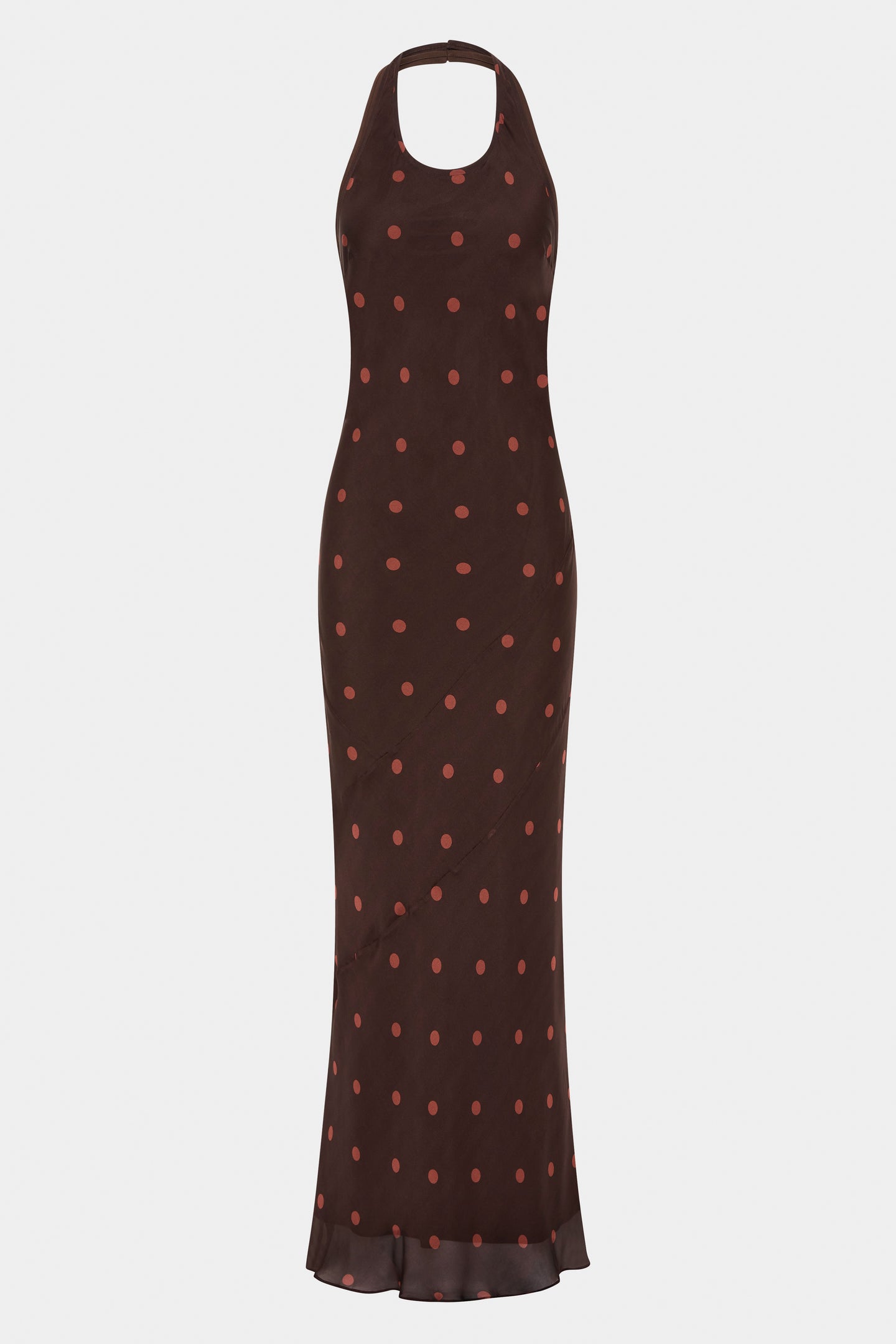 SIR the label Toni Halter Dress CHOCOLATE DOT