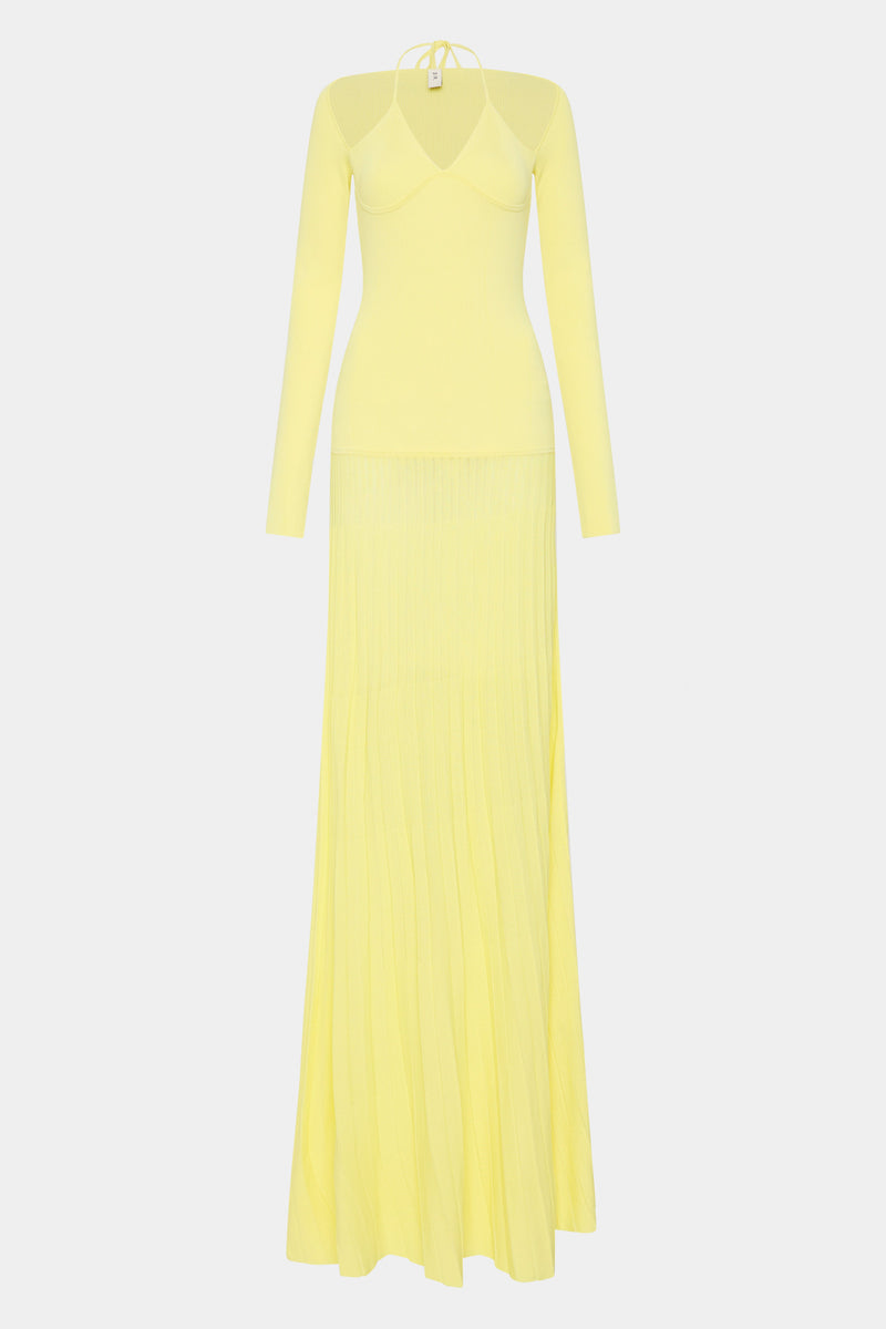 SIR the label Juniper Contoured Dress LEMON