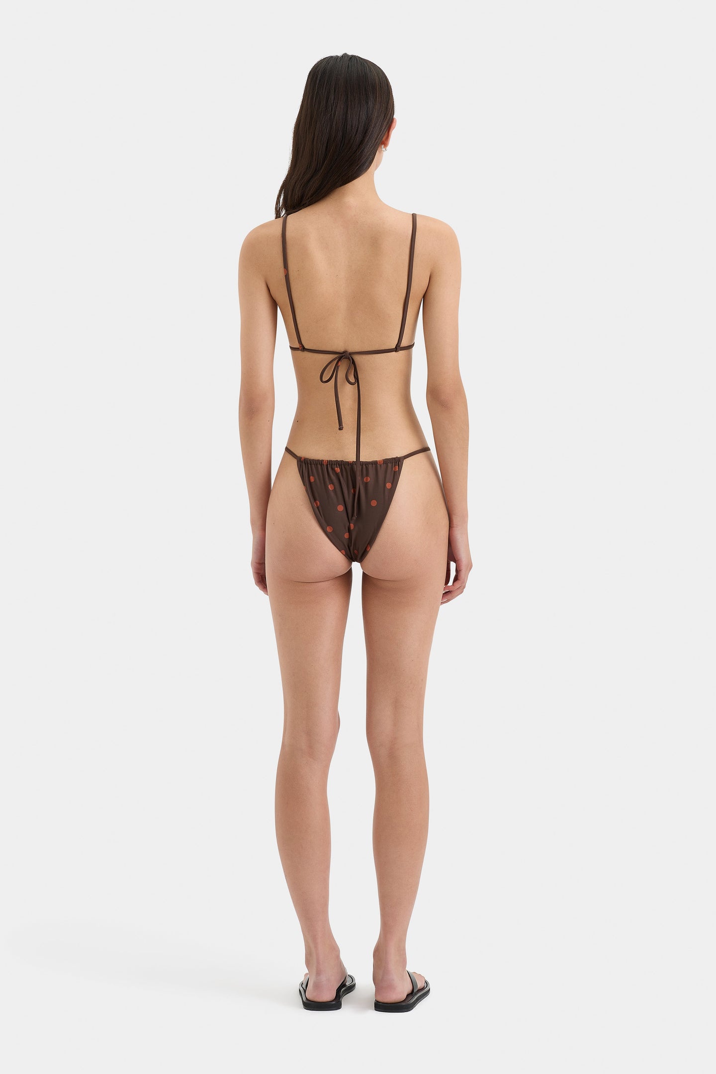 SIR the label Alina String Brief CHOCOLATE DOT