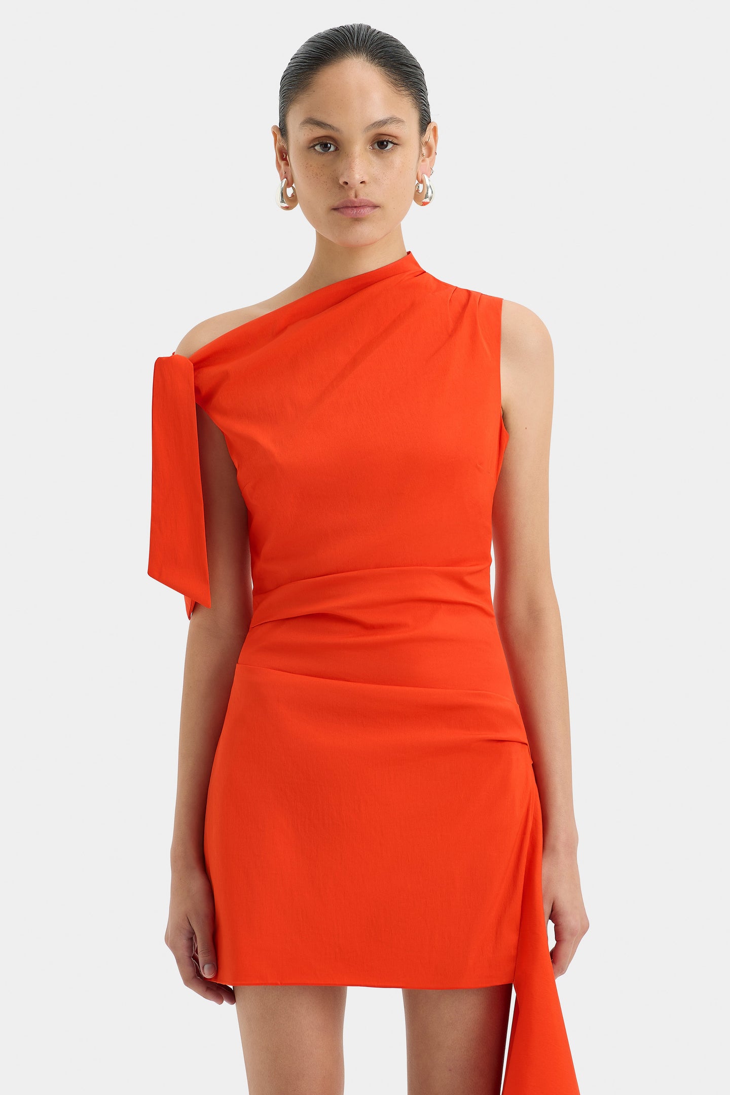 SIR the label Dahlia Mini Dress TANGERINE