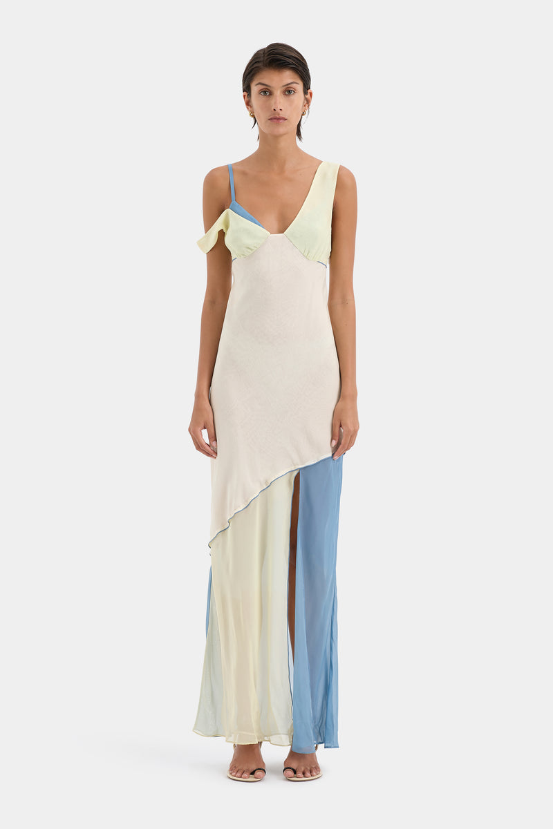 Thames Splice Midi Dress