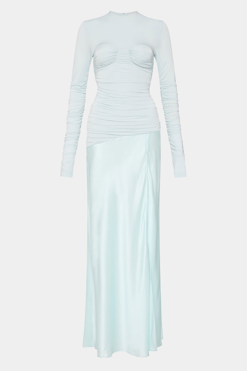 SIR the label Alessia Draped Gown ICE BLUE