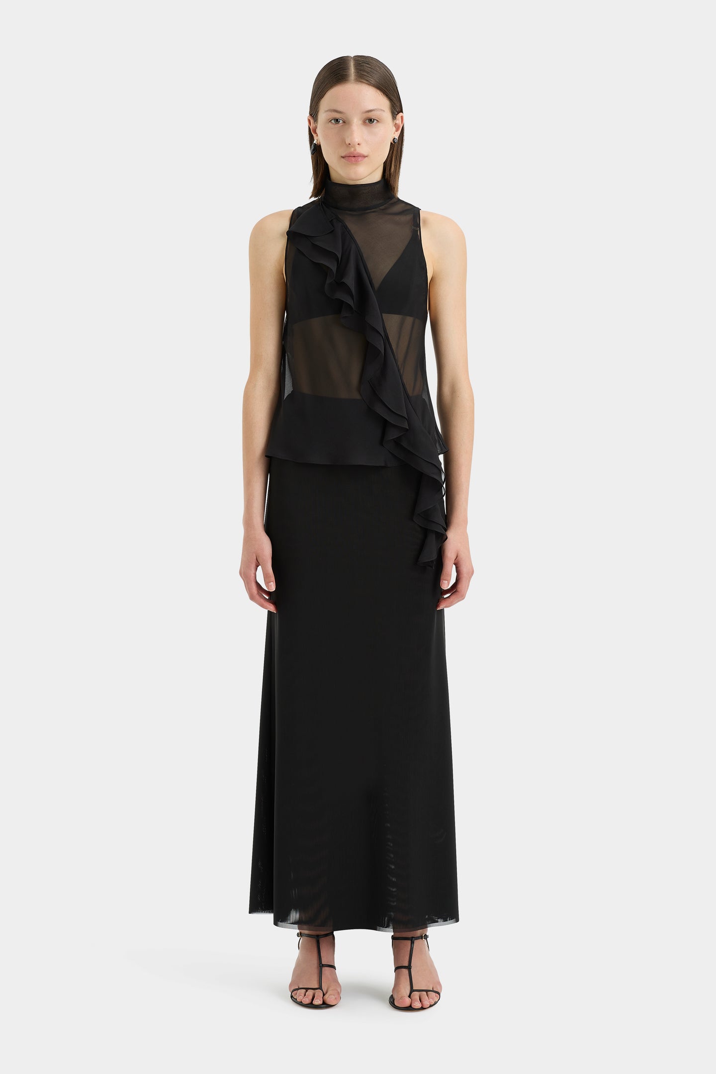 SIR the label Sonora Evening Skirt BLACK