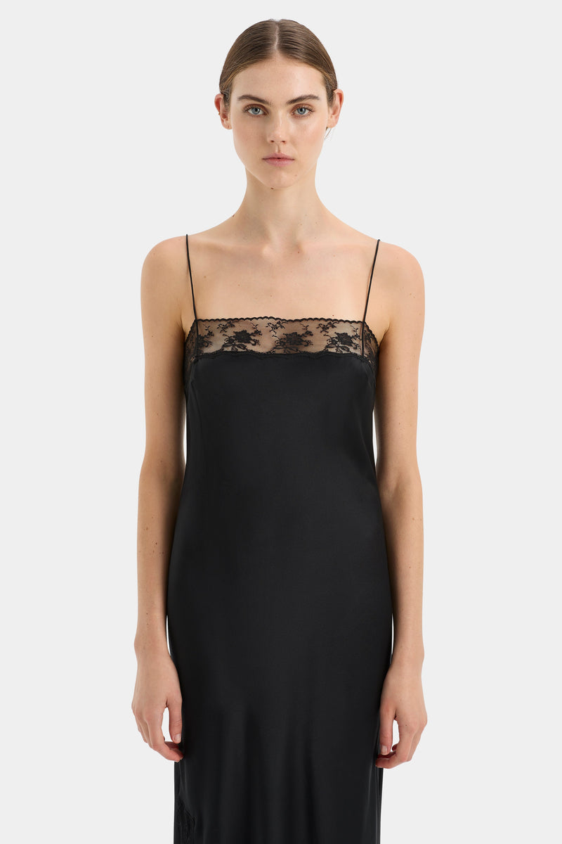 SIR the label Aries Lace Slip BLACK