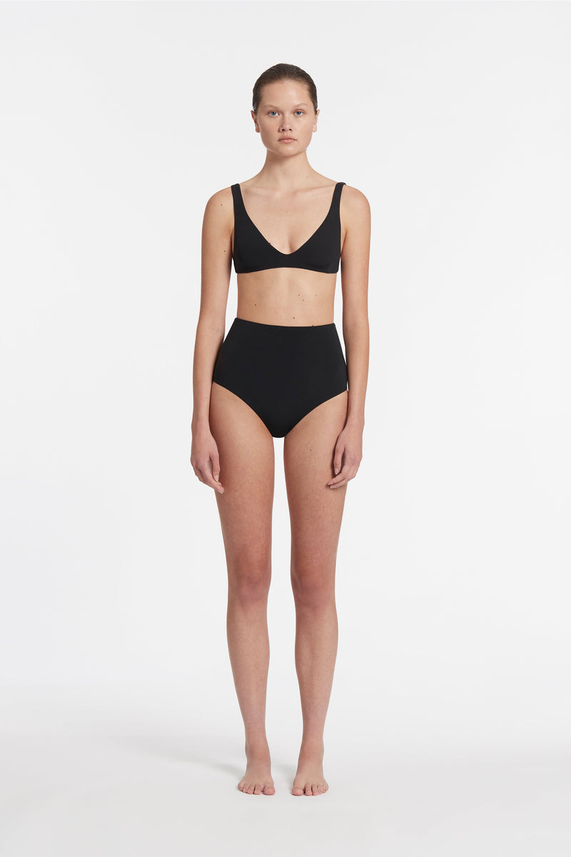 SIR the label High Waisted Leg Brief BLACK