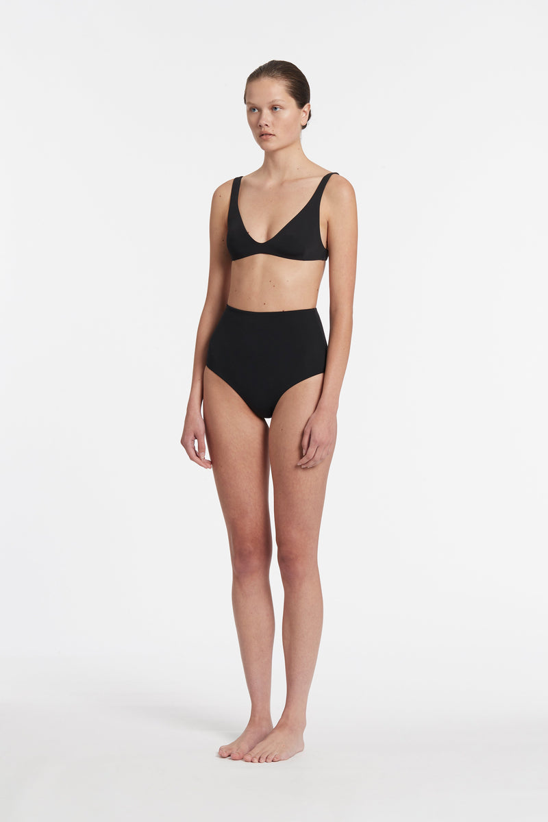 SIR the label High Waisted Leg Brief BLACK