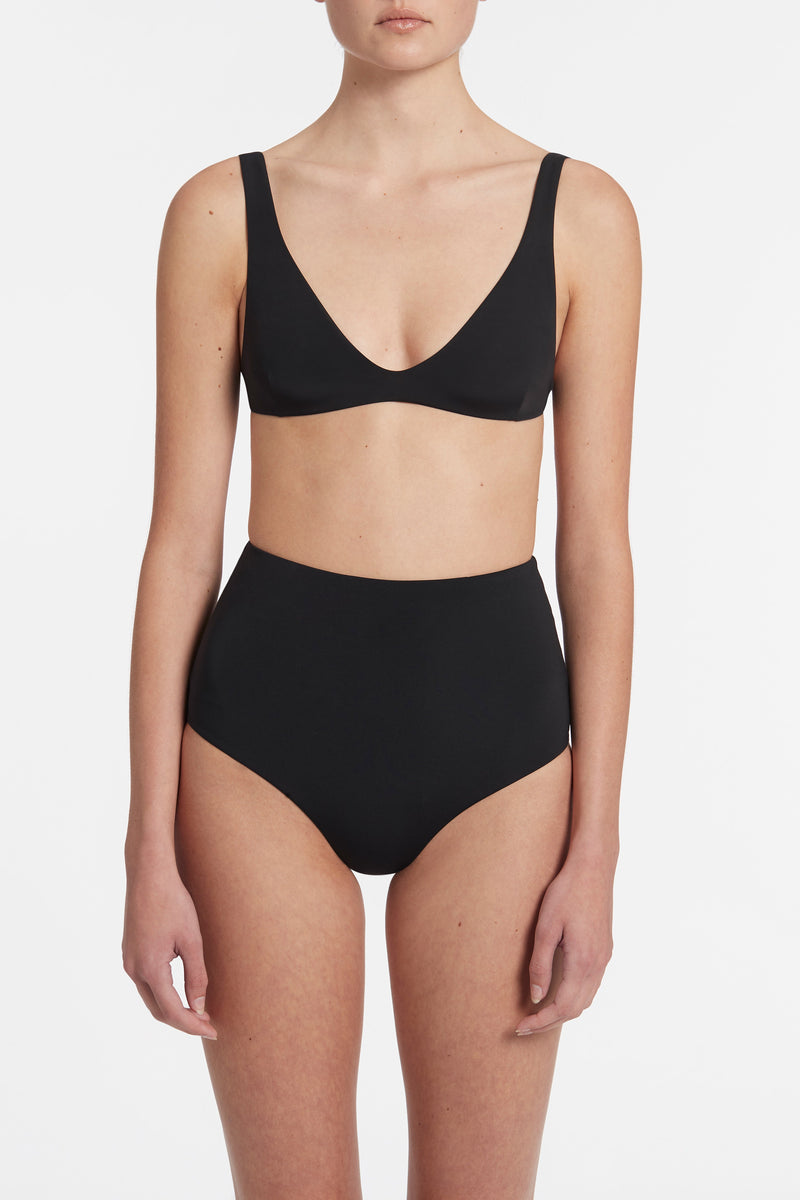 SIR the label High Waisted Leg Brief BLACK